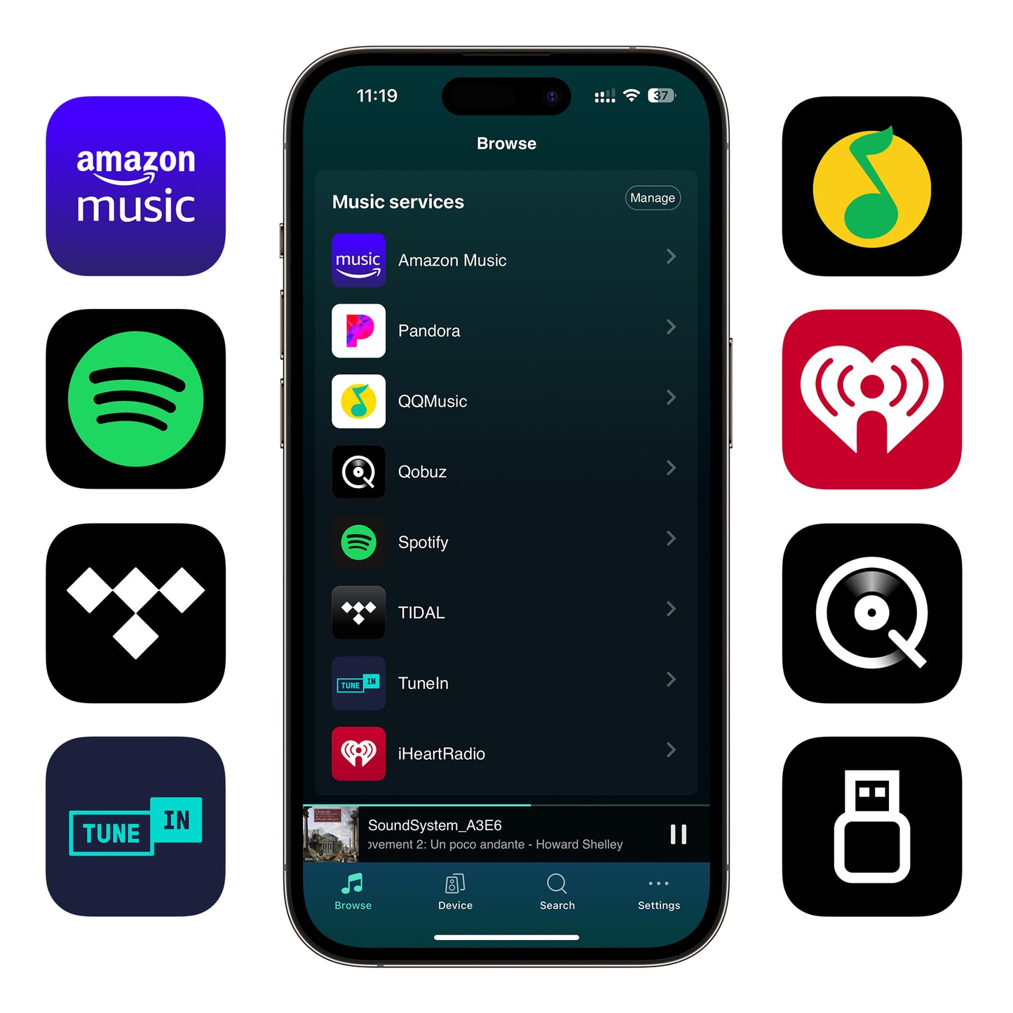 S10+ WiFi Music Streamer
