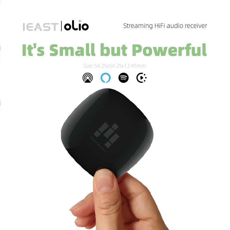 Olio AirPlay2 wireless wifi bluetooth audio receiver player Qplay music box Alexa, Siri,Google ,Assistant,AmazonMusic, Tidal