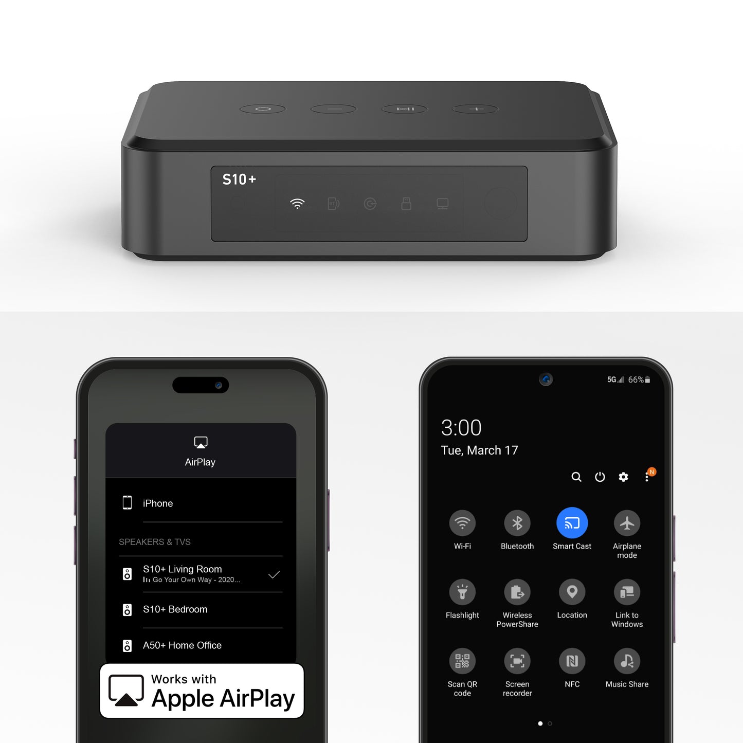 S10+ WiFi Music Streamer