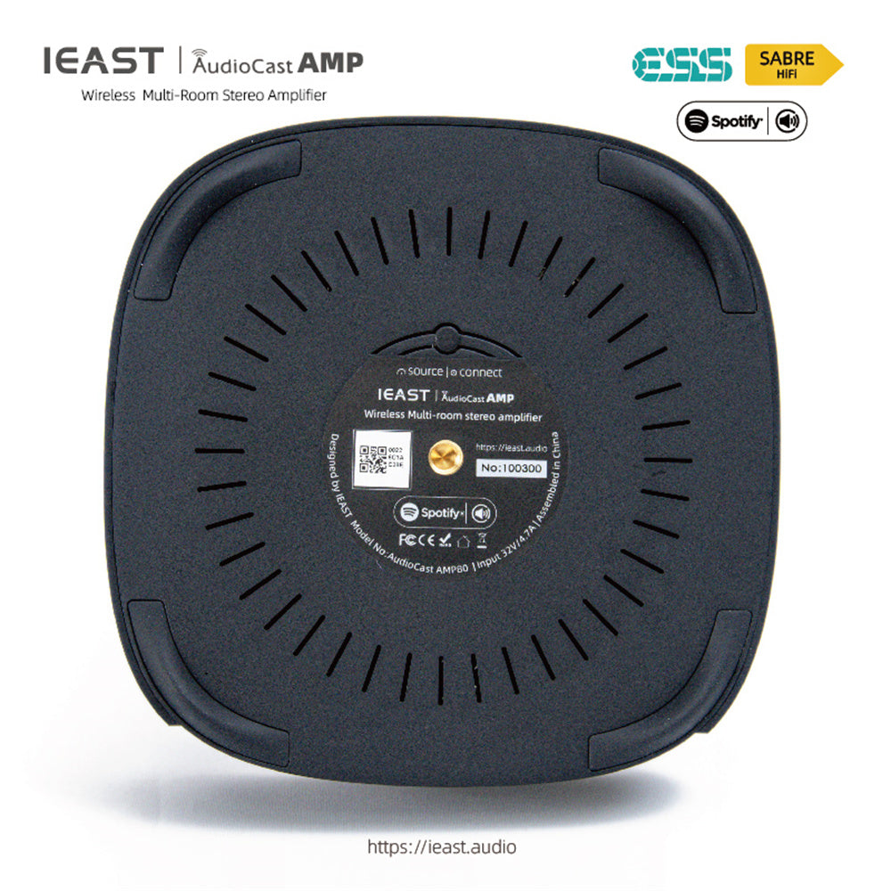 IEAST Audiocast amp80 wireless WiFi & Bluetooth 5 amplifier audio receiver lossless multi room airplay, DLNA, UPnP tidal