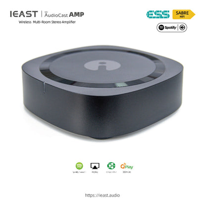 IEAST Audiocast amp80 wireless WiFi & Bluetooth 5 amplifier audio receiver lossless multi room airplay, DLNA, UPnP tidal