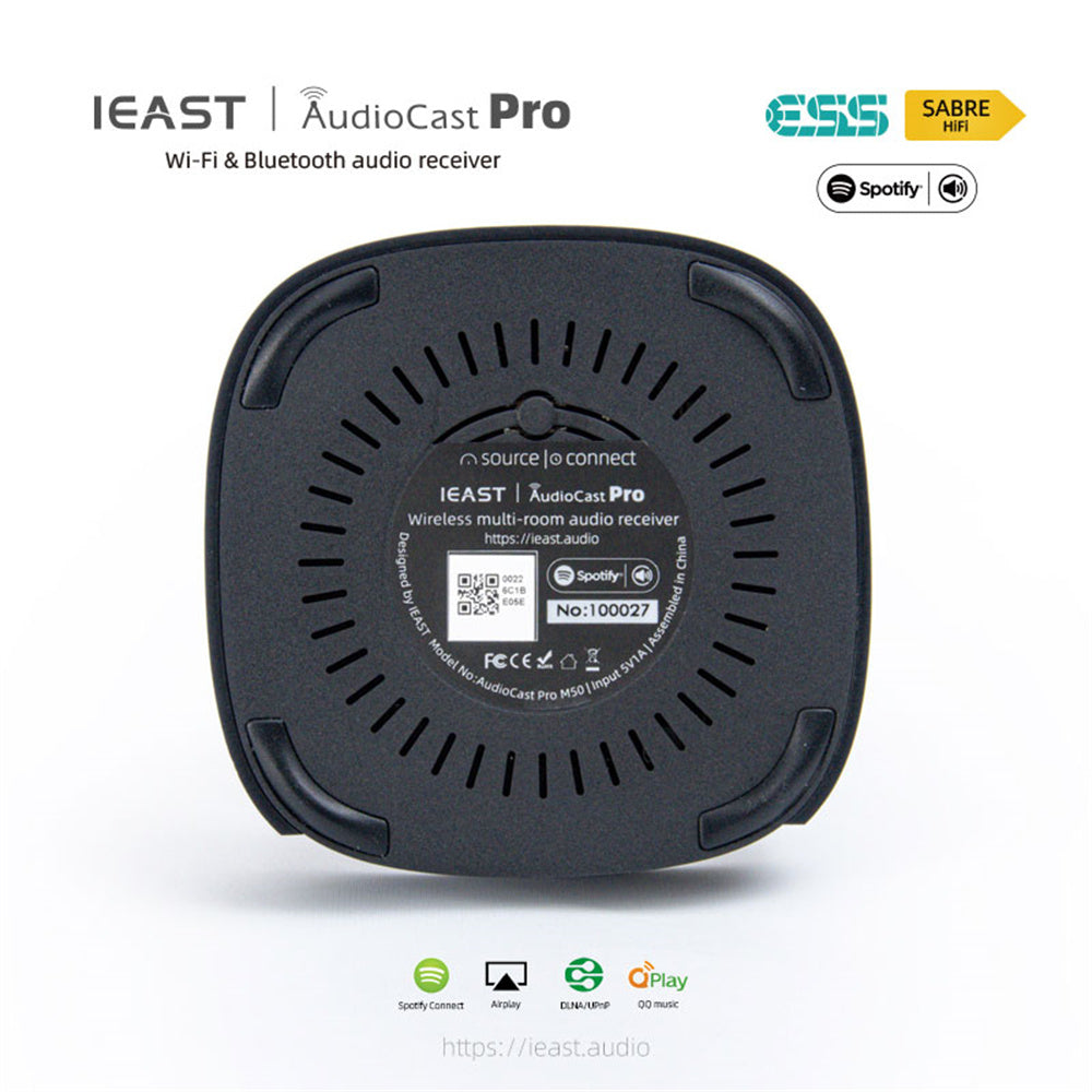 IEAST AudioCast Pro M50 Wireless WiFi audio receiver multi room airplay Bluetooth 5.0 music box hifi system Tadil tidal pando